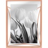 image:imageAmericanflat Modern Metal 5x7 Picture Frame in Gold  Use as Floating Frame for 4x6 Picture  Painted Iron with Shatter Resistant Glass  Horizontal and Vertical Formats for Tabletop DisplayRose Gold