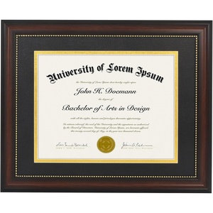 image:imageAmericanflat 11x14 Diploma Frame with ShatterResistant Glass  Use as 85x11 Frame with Mat or Display 11x14 Documents Without Mat  Certificate Frames with Engineered Wood for Wall Display  Gold  Engineered Wood construction Shatterresistant glass displays diplomas certificates and documents use with or without matMahogany Black  Gold mat