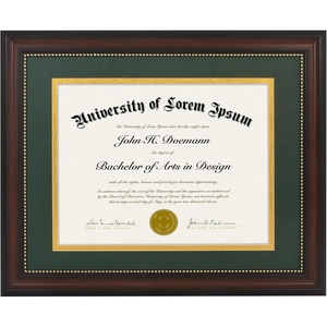 image:imageAmericanflat 11x14 Diploma Frame with ShatterResistant Glass  Use as 85x11 Frame with Mat or Display 11x14 Documents Without Mat  Certificate Frames with Engineered Wood for Wall Display  Gold  Engineered Wood construction Shatterresistant glass displays diplomas certificates and documents use with or without matMahogany Green  Gold mat
