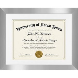 image:imageAmericanflat 11x14 Diploma Frame with ShatterResistant Glass  Use as 85x11 Frame with Mat or Display 11x14 Documents Without Mat  Certificate Frames with Engineered Wood for Wall  Mahogany  Engineered Wood construction Shatterresistant glass displays diplomas certificates and documents use with or without matSilver