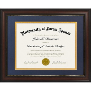 image:imageAmericanflat 11x14 Diploma Frame with ShatterResistant Glass  Use as 85x11 Frame with Mat or Display 11x14 Documents Without Mat  Certificate Frames with Engineered Wood for Wall Display  Gold  Engineered Wood construction Shatterresistant glass displays diplomas certificates and documents use with or without matMahogany Blue  Gold mat
