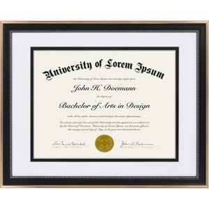 image:imageAmericanflat 11x14 Diploma Frame with ShatterResistant Glass  Use as 85x11 Frame with Mat or Display 11x14 Documents Without Mat  Certificate Frames with Engineered Wood for Wall Display  Gold  Engineered Wood construction Shatterresistant glass displays diplomas certificates and documents use with or without matBlack  Bronze