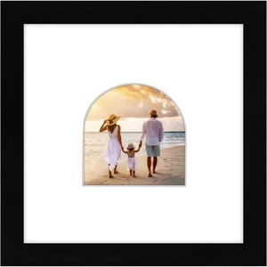 image:imageAmericanflat 11x14 Picture Frame with ShatterResistant Glass  Use as 8x10 Frame with Mat or Display 11x14 Photo Without Mat  Signature Collection  Picture Frames for Wall Display  Driftwood  Engineered Wood construction Shatterresistant glass hangs vertical or horizontal sawtooth hangers includedBlack