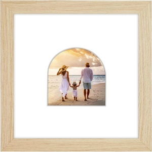 image:imageAmericanflat 11x14 Picture Frame with ShatterResistant Glass  Use as 8x10 Frame with Mat or Display 11x14 Photo Without Mat  Signature Collection  Picture Frames for Wall Display  Driftwood  Engineered Wood construction Shatterresistant glass hangs vertical or horizontal sawtooth hangers includedNatural Oak