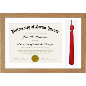 image:imageAmericanflat 11x16 Graduation Frame  ShatterResistant Glass  Fits 85x11 Diplomas with Tassel Opening  Engineered Wood Diploma Frame with Tassel Holder for Wall Display  DriftwoodDark Oak