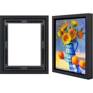 image:imageAmericanflat 12x18 Poster Frame with ShatterResistant Glass  Signature Collection  GalleryStyle Frames Made of Engineered Wood  Photo Frame for Wall Display  Dark OakBlack