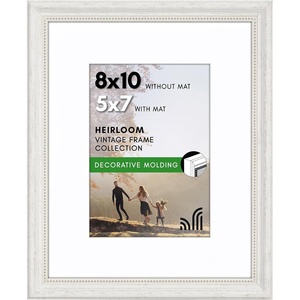 image:imageAmericanflat 13x19 Picture Frame with ShatterResistant Glass  Signature Collection  GalleryStyle Frames Made of Engineered Wood  Photo Frame for Wall Display  DriftwoodWhite
