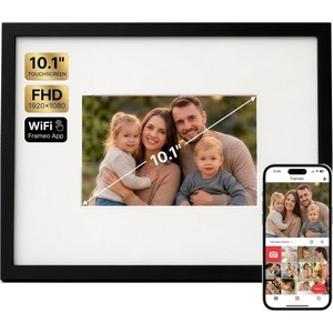 image:imageAmericanflat 85x11 Picture Frame with ShatterResistant Glass  Streamline Collection  Thin Border Photo Frame for Tabletop and Wall Display  Hanging Hardware and Easel Stand Included  Gold  Shatterresistant glass wall or tabletop display with included easel sawtooth hangers included secure turntab backingDigital Picture Frame