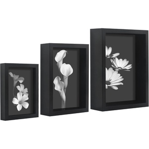 image:imageAmericanflat 8x12 Picture Frame with ShatterResistant Glass  Signature Collection  GalleryStyle Frames Made of Engineered Wood  Photo Frame for Tabletop and Wall Display  Dark Oak6x8