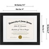 image:imageAmericanflat 11x14 Diploma Frame with ShatterResistant Glass  Use as 85x11 Frame with Mat or Display 11x14 Documents Without Mat  Certificate Frames with Engineered Wood for Wall Display  Black  Engineered Wood construction Shatterresistant glass displays diplomas certificates and documents use with or without matBlack