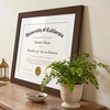 image:imageAmericanflat 11x14 Diploma Frame with ShatterResistant Glass  Use as 85x11 Frame with Mat or Display 11x14 Documents Without Mat  Certificate Frames with Engineered Wood for Wall Display  Black  Engineered Wood construction Shatterresistant glass displays diplomas certificates and documents use with or without matWalnut