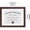 image:imageAmericanflat 11x14 Diploma Frame with ShatterResistant Glass  Use as 85x11 Frame with Mat or Display 11x14 Documents Without Mat  Certificate Frames with Engineered Wood for Wall Display  Black  Engineered Wood construction Shatterresistant glass displays diplomas certificates and documents use with or without matMahogany