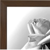 image:imageAmericanflat 12x18 Poster Frame  Walnut Engineered Wood with Polished Plexiglass  Wide Picture Frame for Vertical or Horizontal Wall Display  Epic Collection  Walnut  Polished plexiglass front hangs vertical or horizontal sawtooth hangers included fits photos posters and artWalnut