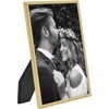 image:imageAmericanflat 12x18 Poster Frame  Walnut Engineered Wood with Polished Plexiglass  Wide Picture Frame for Vertical or Horizontal Wall Display  Epic Collection  Walnut  Polished plexiglass front hangs vertical or horizontal sawtooth hangers included fits photos posters and artGold