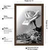 image:imageAmericanflat 12x18 Poster Frame  Walnut Engineered Wood with Polished Plexiglass  Wide Picture Frame for Vertical or Horizontal Wall Display  Epic Collection  Walnut  Polished plexiglass front hangs vertical or horizontal sawtooth hangers included fits photos posters and artWalnut