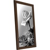 image:imageAmericanflat 12x18 Poster Frame  Walnut Engineered Wood with Polished Plexiglass  Wide Picture Frame for Vertical or Horizontal Wall Display  Epic Collection  Walnut  Polished plexiglass front hangs vertical or horizontal sawtooth hangers included fits photos posters and artWalnut