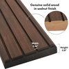 image:imageAmericanflat 12x4 Challenge Coin Display  Walnut  Holds up to 30 coins across 4 rows solid engineered wood with a sturdy base for military and collectible coinsWalnut