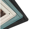 image:imageAmericanflat 16x20 Poster Frame  Distressed Wood  Turquoise Blue  Polished plexiglass front hangs vertical or horizontal sawtooth hangers included fits photos posters and art