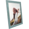image:imageAmericanflat 16x20 Poster Frame  Distressed Wood  Turquoise Blue  Polished plexiglass front hangs vertical or horizontal sawtooth hangers included fits photos posters and art