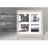 image:imageAmericanflat 4x4 Collage Picture Frame  Fits 4  Light Wood  Overall frame size 10x10 Shatterresistant glass sawtooth hangers included fits photos and art