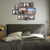 image:imageAmericanflat 85x11 Picture Frame with ShatterResistant Glass  Streamline Collection  Thin Border Photo Frame for Tabletop and Wall Display  Hanging Hardware and Easel Stand Included  Grey  Shatterresistant glass wall or tabletop display with included easel sawtooth hangers included secure turntab backingBlack