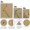 image:imageAmericanflat 85x11 Picture Frame with ShatterResistant Glass  Streamline Collection  Thin Border Photo Frame for Tabletop and Wall Display  Hanging Hardware and Easel Stand Included  Grey  Shatterresistant glass wall or tabletop display with included easel sawtooth hangers included secure turntab backingWhite