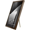 image:imageAmericanflat 85x11 Picture Frame with ShatterResistant Glass  Streamline Collection  Thin Border Photo Frame for Tabletop and Wall Display  Hanging Hardware and Easel Stand Included  Grey  Shatterresistant glass wall or tabletop display with included easel sawtooth hangers included secure turntab backingWalnut