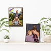 image:imageAmericanflat 85x11 Picture Frame with ShatterResistant Glass  Streamline Collection  Thin Border Photo Frame for Tabletop and Wall Display  Hanging Hardware and Easel Stand Included  Grey  Shatterresistant glass wall or tabletop display with included easel sawtooth hangers included secure turntab backingWalnut