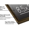 image:imageAmericanflat 85x11 Picture Frame with ShatterResistant Glass  Streamline Collection  Thin Border Photo Frame for Tabletop and Wall Display  Hanging Hardware and Easel Stand Included  Grey  Shatterresistant glass wall or tabletop display with included easel sawtooth hangers included secure turntab backingWalnut