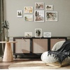 image:imageAmericanflat 85x11 Picture Frame with ShatterResistant Glass  Streamline Collection  Thin Border Photo Frame for Tabletop and Wall Display  Hanging Hardware and Easel Stand Included  Grey  Shatterresistant glass wall or tabletop display with included easel sawtooth hangers included secure turntab backingWhite