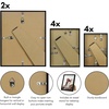 image:imageAmericanflat 85x11 Picture Frame with ShatterResistant Glass  Streamline Collection  Thin Border Photo Frame for Tabletop and Wall Display  Hanging Hardware and Easel Stand Included  Grey  Shatterresistant glass wall or tabletop display with included easel sawtooth hangers included secure turntab backingBlack
