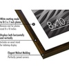 image:imageAmericanflat 8x10 Picture Frame in Walnut  Displays 5x7 With Mat and 8x10 Without Mat  Horizontal and Vertical Formats for Wall and Tabletop