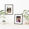 image:imageAmericanflat 8x10 Picture Frame in Walnut  Displays 5x7 With Mat and 8x10 Without Mat  Horizontal and Vertical Formats for Wall and Tabletop