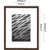 image:imageAmericanflat 8x10 Picture Frame in Walnut  Displays 5x7 With Mat and 8x10 Without Mat  Horizontal and Vertical Formats for Wall and Tabletop