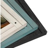 image:imageAmericanflat 9x12 Picture Frame  Distressed Wood  Rustic Turquoise  Polished glass wall or tabletop display with included easel sawtooth hangers included fits photos posters and art