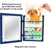 image:imageAmericanflat Kids Artwork Frame Changeable Walnut  Magnetic Door Holds 100 Art Pieces  85x11 Letter Size Display with Mat or 10x125 Without Mat  My Mini Masterpiece  Holds 100 art pieces magnetic front door builtin keyholes for wall display stores finished artworkNavy