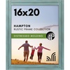 image:imageAmericanflat 16x20 Poster Frame  Distressed Wood  Turquoise Blue  Polished plexiglass front hangs vertical or horizontal sawtooth hangers included fits photos posters and art