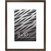 image:imageAmericanflat 8x10 Picture Frame in Walnut  Displays 5x7 With Mat and 8x10 Without Mat  Horizontal and Vertical Formats for Wall and Tabletop