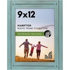 image:imageAmericanflat 9x12 Picture Frame  Distressed Wood  Rustic Turquoise  Polished glass wall or tabletop display with included easel sawtooth hangers included fits photos posters and art