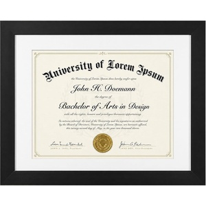 image:imageAmericanflat 11x14 Diploma Frame with ShatterResistant Glass  Use as 85x11 Frame with Mat or Display 11x14 Documents Without Mat  Certificate Frames with Engineered Wood for Wall Display  Black  Engineered Wood construction Shatterresistant glass displays diplomas certificates and documents use with or without matBlack