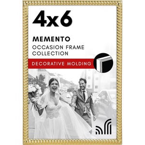 image:imageAmericanflat 12x18 Poster Frame  Walnut Engineered Wood with Polished Plexiglass  Wide Picture Frame for Vertical or Horizontal Wall Display  Epic Collection  Walnut  Polished plexiglass front hangs vertical or horizontal sawtooth hangers included fits photos posters and artGold