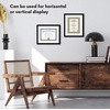 image:imageAmericanflat 115x14 Picture Frame  Matted to 85x11  Black  Engineered Wood construction Shatterresistant glass hangs vertical or horizontal sawtooth hangers includedBlack