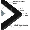 image:imageAmericanflat 115x14 Picture Frame  Matted to 85x11  Black  Engineered Wood construction Shatterresistant glass hangs vertical or horizontal sawtooth hangers includedBlack