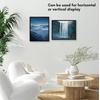 image:imageAmericanflat 11x14 Picture Frame  Slim Molding  Black  Shatterresistant glass hangs vertical or horizontal sawtooth hangers included secure turntab backing