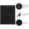 image:imageAmericanflat 11x14 Picture Frame with Polished CrystalClear Glass  Use as 8x10 Frame with Mat or Display 11x14 Photo Without Mat  Signature Collection  Picture Frames for Wall Display  Silver  Engineered Wood construction hangs vertical or horizontal sawtooth hangers included use with or without matSilver
