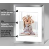 image:imageAmericanflat 11x14 Picture Frame with Polished CrystalClear Glass  Use as 8x10 Frame with Mat or Display 11x14 Photo Without Mat  Signature Collection  Picture Frames for Wall Display  Silver  Engineered Wood construction hangs vertical or horizontal sawtooth hangers included use with or without matSilver