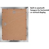 image:imageAmericanflat 11x14 Picture Frame with Polished CrystalClear Glass  Use as 8x10 Frame with Mat or Display 11x14 Photo Without Mat  Signature Collection  Picture Frames for Wall Display  Silver  Engineered Wood construction hangs vertical or horizontal sawtooth hangers included use with or without matSilver
