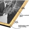image:imageAmericanflat 11x14 Picture Frame with Polished CrystalClear Glass  Use as 8x10 Frame with Mat or Display 11x14 Photo Without Mat  Signature Collection  Picture Frames for Wall Display  Silver  Engineered Wood construction hangs vertical or horizontal sawtooth hangers included use with or without matGold