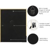 image:imageAmericanflat 11x14 Picture Frame with Polished CrystalClear Glass  Use as 8x10 Frame with Mat or Display 11x14 Photo Without Mat  Signature Collection  Picture Frames for Wall Display  Silver  Engineered Wood construction hangs vertical or horizontal sawtooth hangers included use with or without matGold