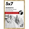 image:imageAmericanflat 11x14 Picture Frame with Polished CrystalClear Glass  Use as 8x10 Frame with Mat or Display 11x14 Photo Without Mat  Signature Collection  Picture Frames for Wall Display  Silver  Engineered Wood construction hangs vertical or horizontal sawtooth hangers included use with or without matGold
